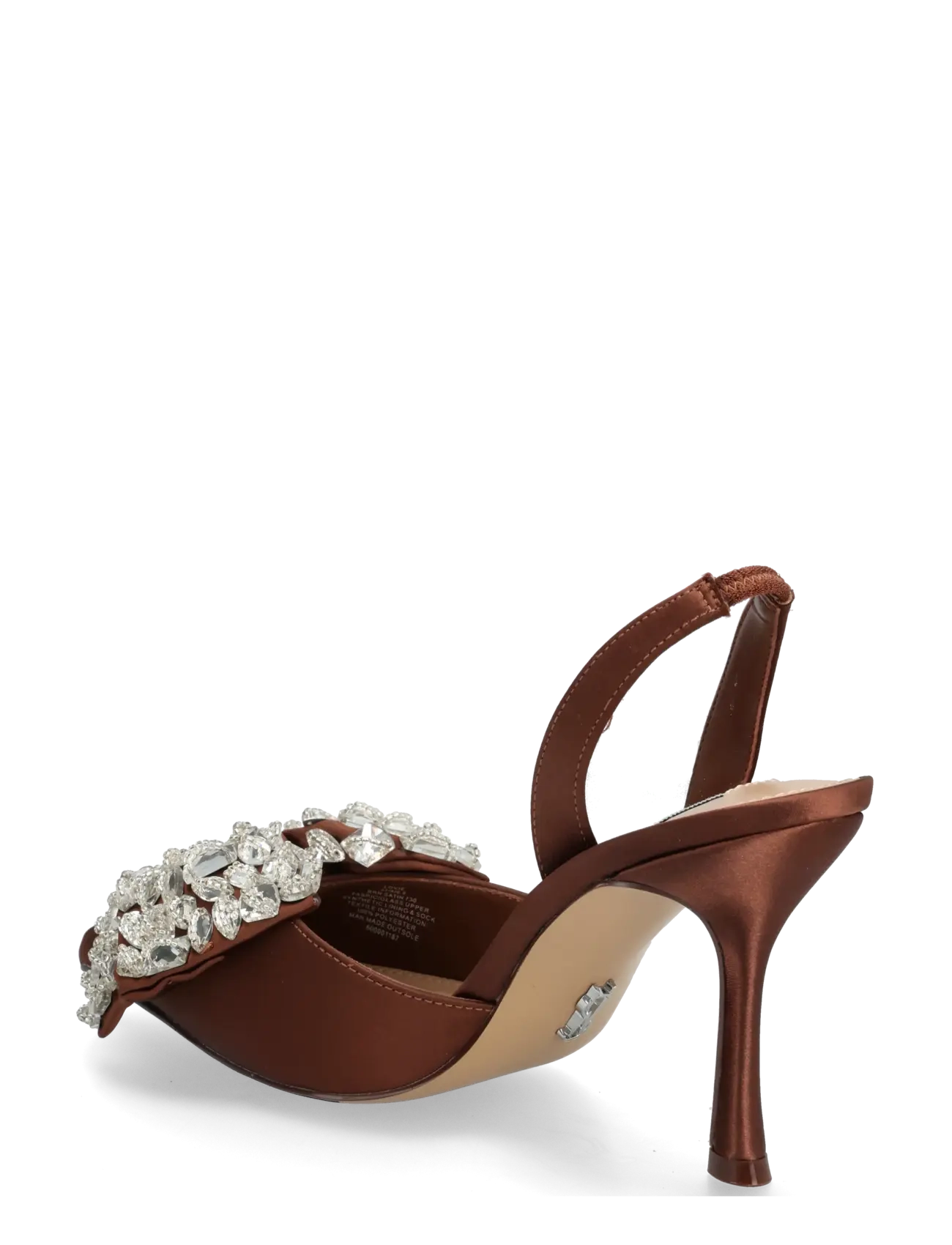Steve Madden - Lovie - kontsaga slingback-kingad - brn satin - 2