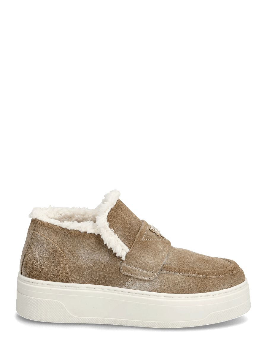 Steve Madden - MYA - teddy-stiefel - taupe suede - 1