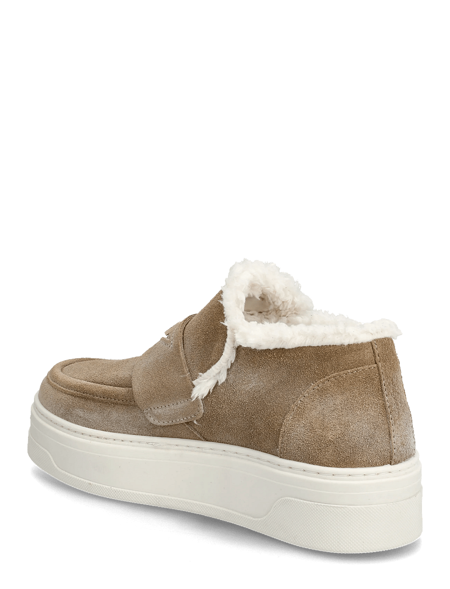 Steve Madden - MYA - teddy-stiefel - taupe suede - 2