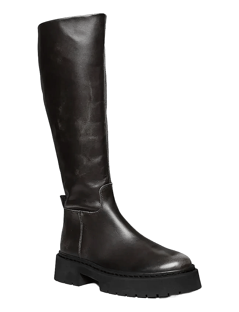 Steve Madden - Galina-W - bottes hautes au genou - black leather - 0