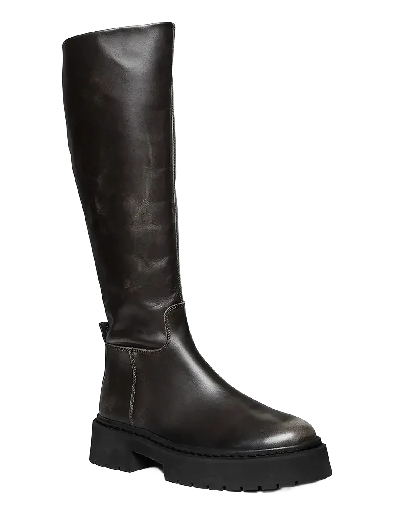Steve Madden - Galina-W - kniehohe stiefel - black leather - 0
