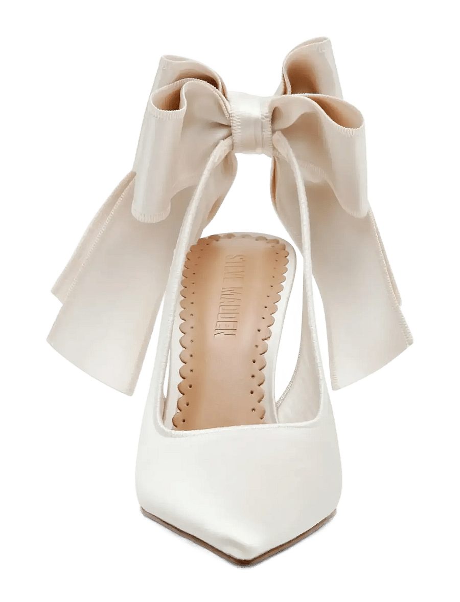 Steve Madden - Teacup - slingbacks mit absatz - ivory satin - 1