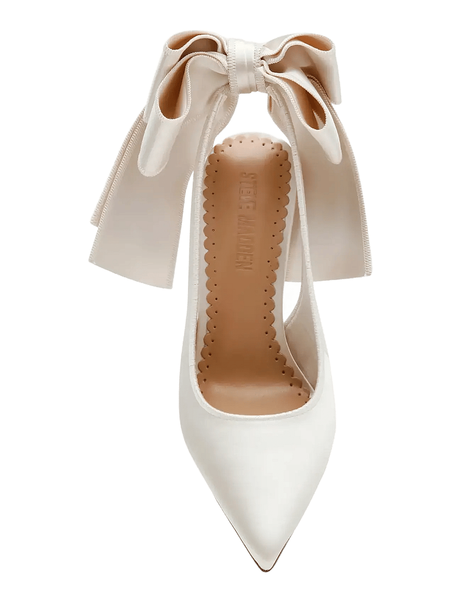 Steve Madden - Teacup - slingbacks mit absatz - ivory satin - 2