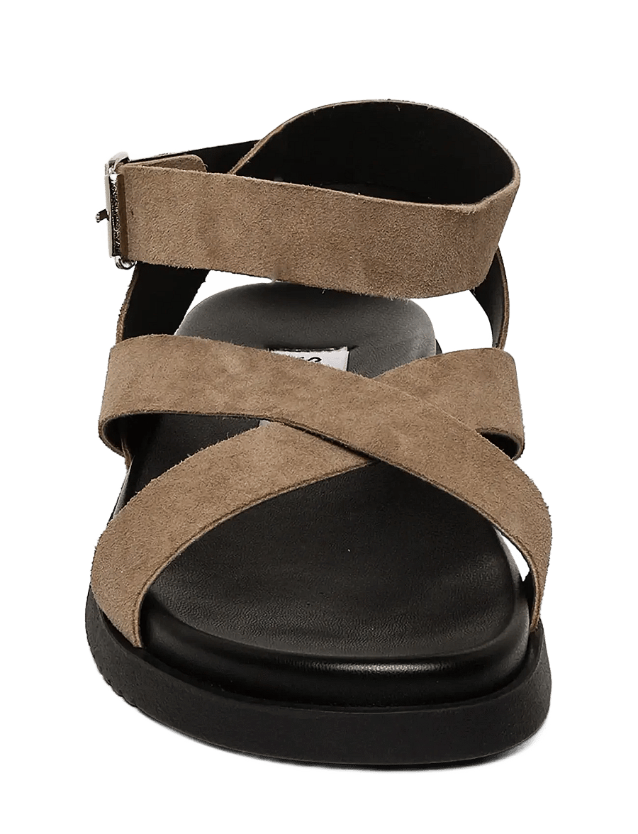 Steve Madden - Mybestie-E - flache sandalen - taupe suede - 2