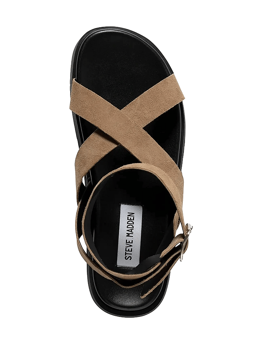 Steve Madden - Mybestie-E - flache sandalen - taupe suede - 4