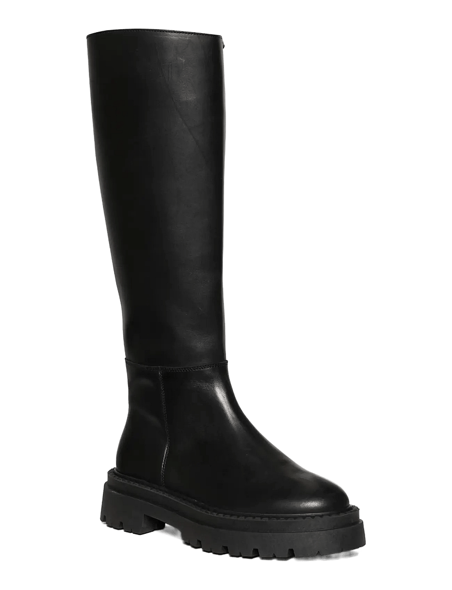 Steve Madden - Kaja-W - over knee støvler - black leather - 0