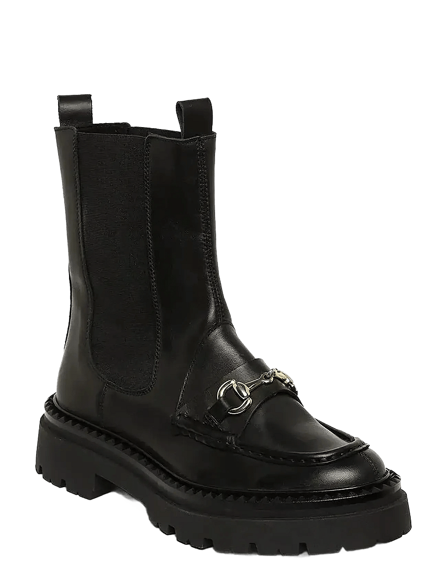 Steve Madden - Kasey - stövletter - black leather - 1