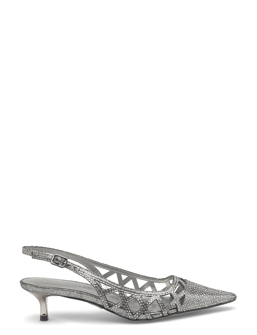 Steve Madden - Kalico - högklackade slingbacks - pewter - 1