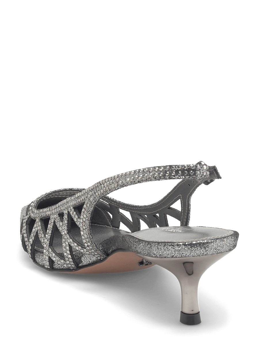 Steve Madden - Kalico - högklackade slingbacks - pewter - 2