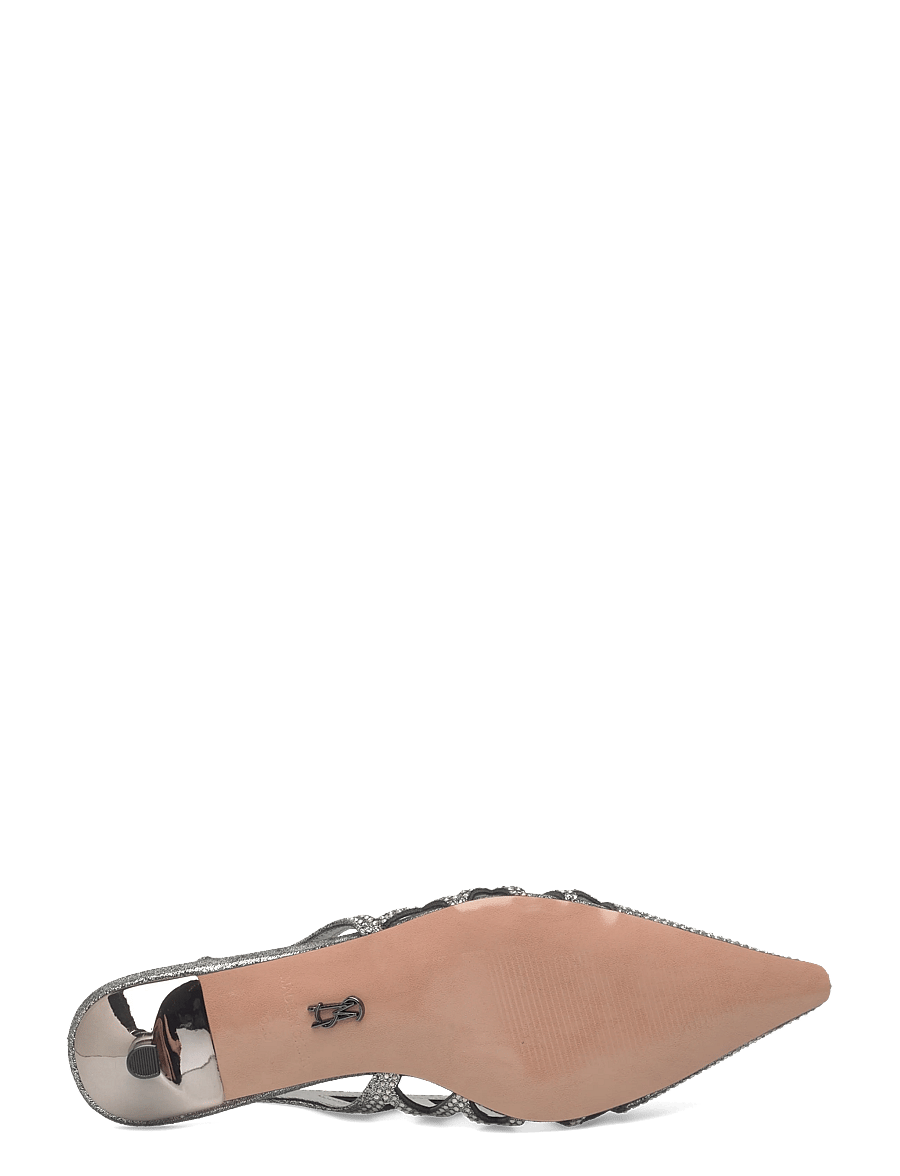 Steve Madden - Kalico - högklackade slingbacks - pewter - 4