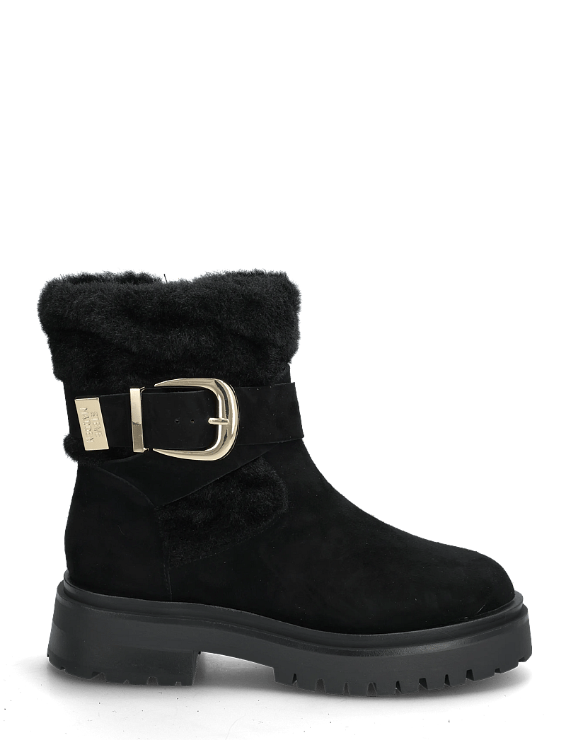Steve Madden - Lodge - flade ankelstøvler - black suede - 1