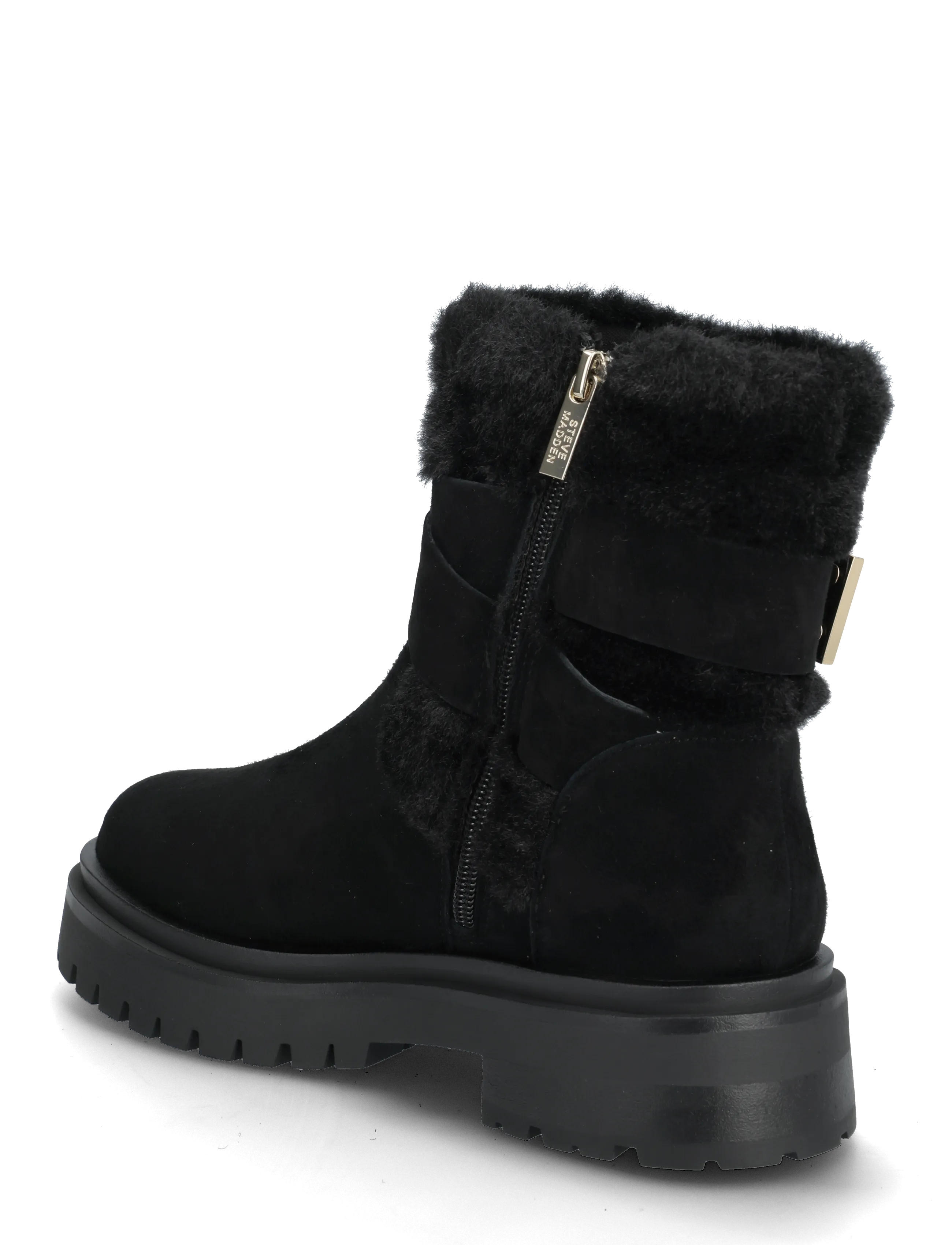 Steve Madden - Lodge - tasapohjaiset nilkkurit - black suede - 2