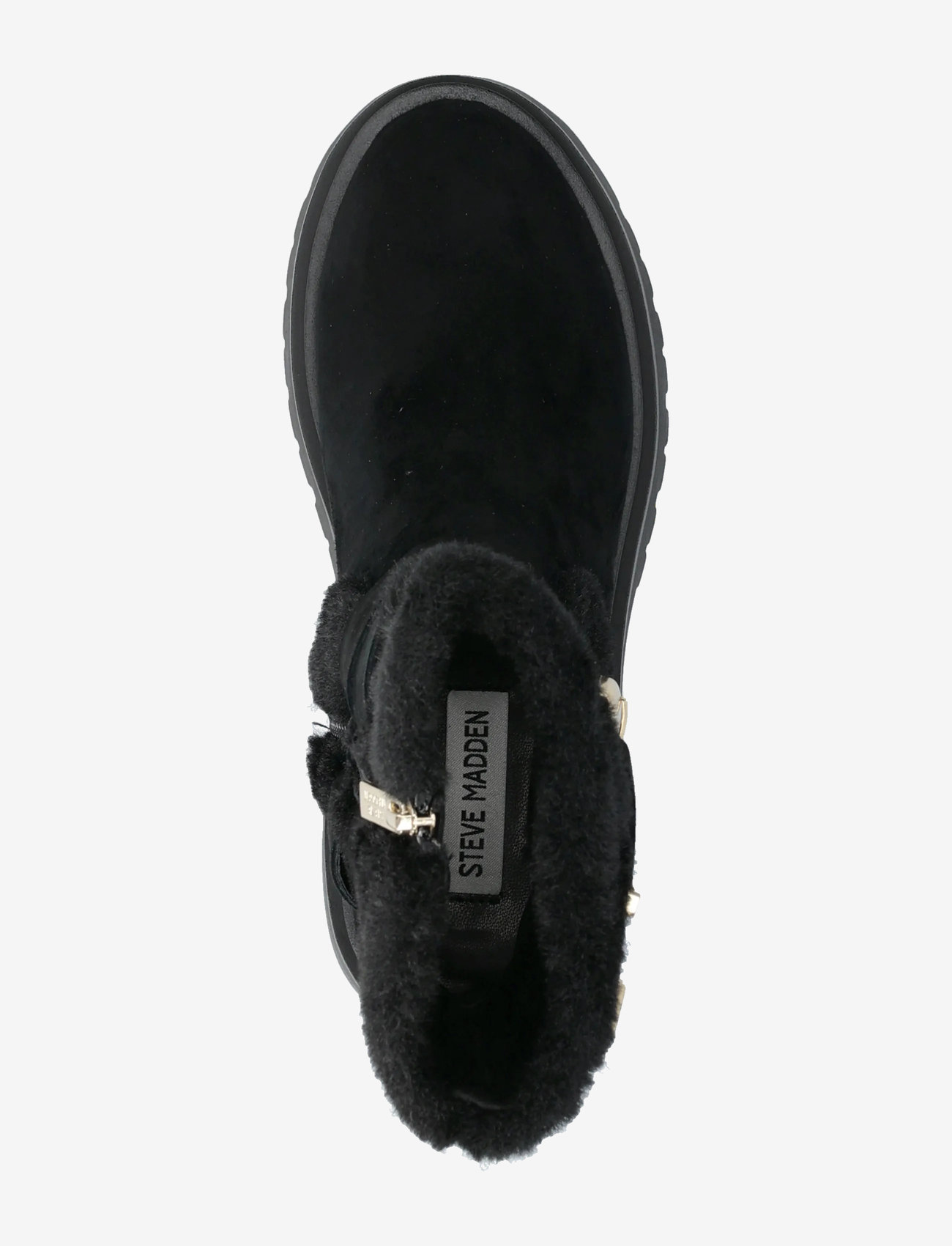 Steve Madden - Lodge - madalad poolsaapad - black suede - 3