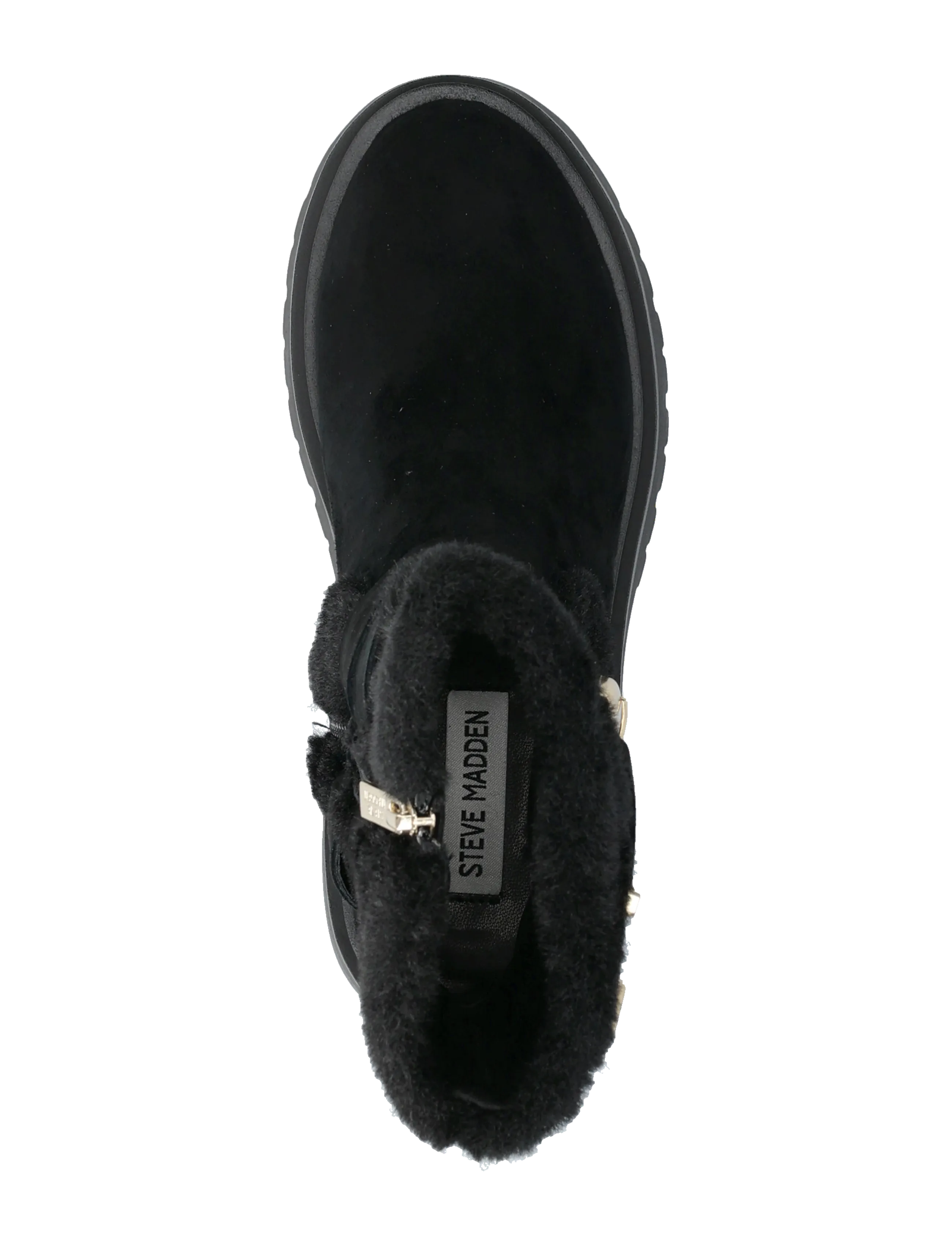 Steve Madden - Lodge - tasapohjaiset nilkkurit - black suede - 3