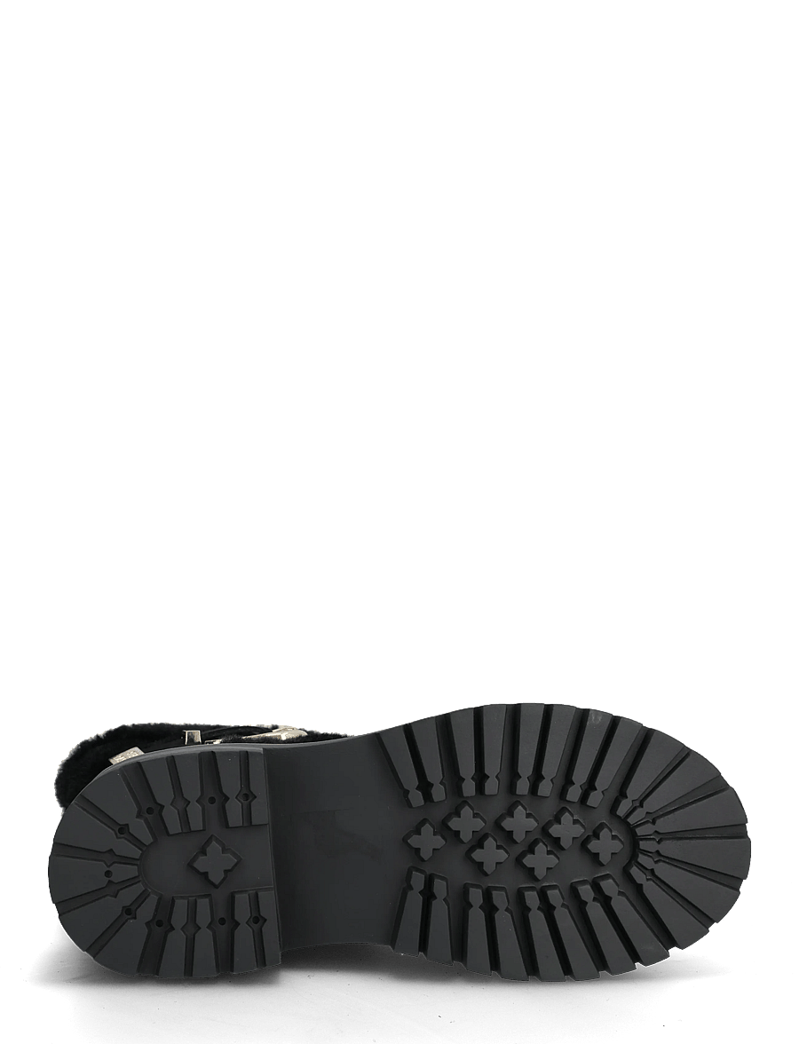 Steve Madden - Lodge - platte enkellaarsjes - black suede - 4