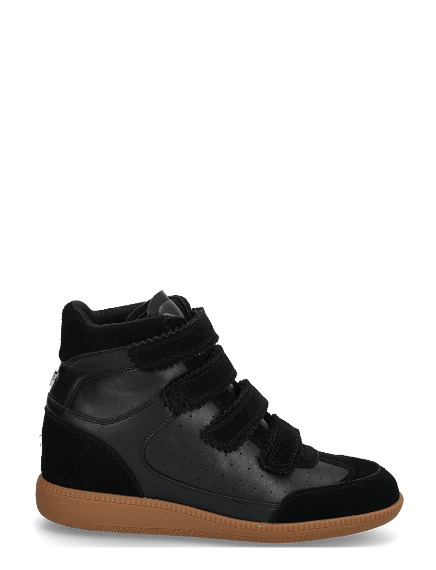 Steve Madden - Mustang - wedge-sneaker - black suede - 2