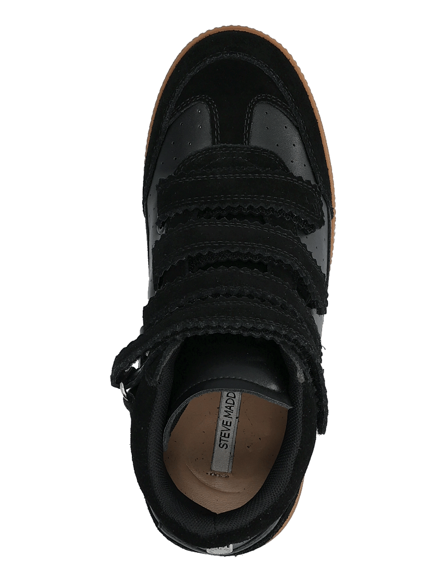 Steve Madden - Mustang - wedge-sneaker - black suede - 3