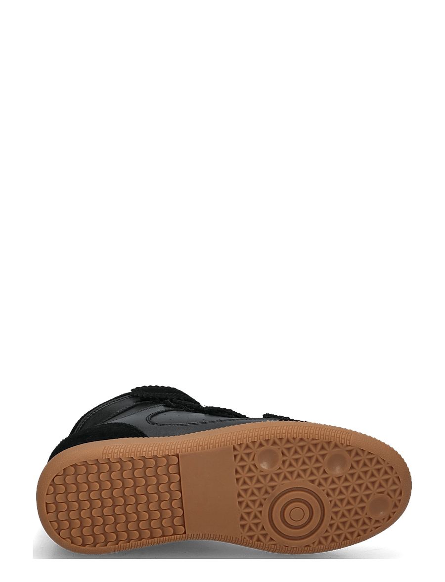 Steve Madden - Mustang - wedge-sneaker - black suede - 4