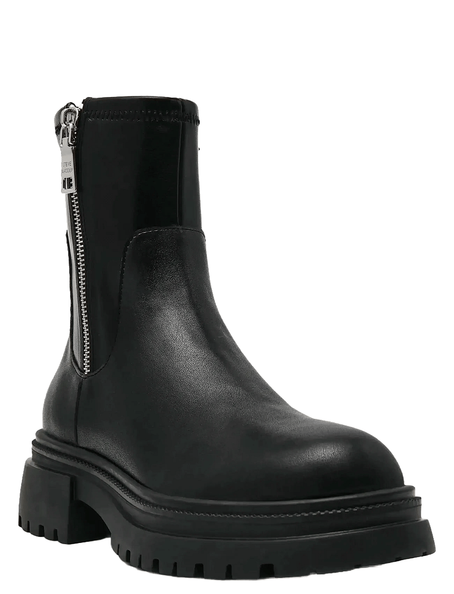 Steve Madden - Roadmap - platta ankelboots - blk action lea - 1