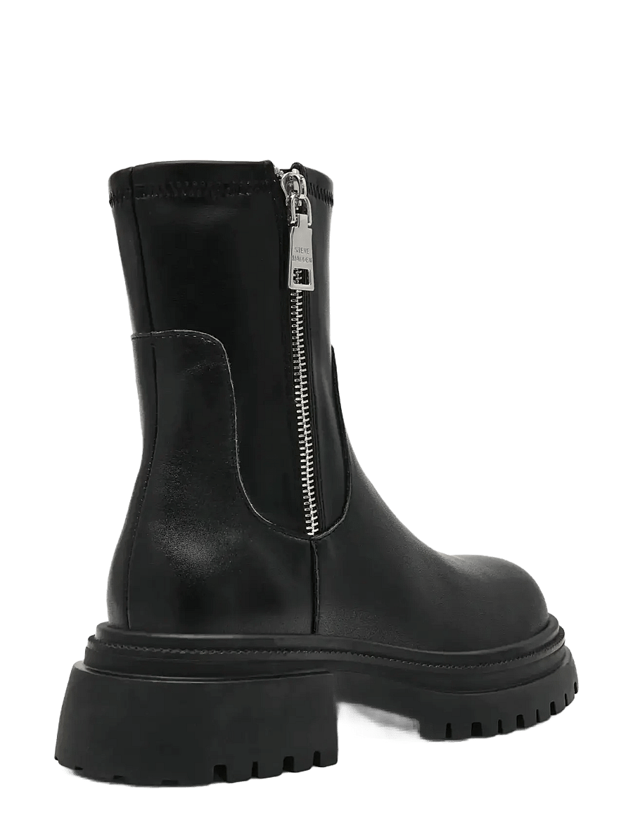 Steve Madden - Roadmap - platta ankelboots - blk action lea - 2