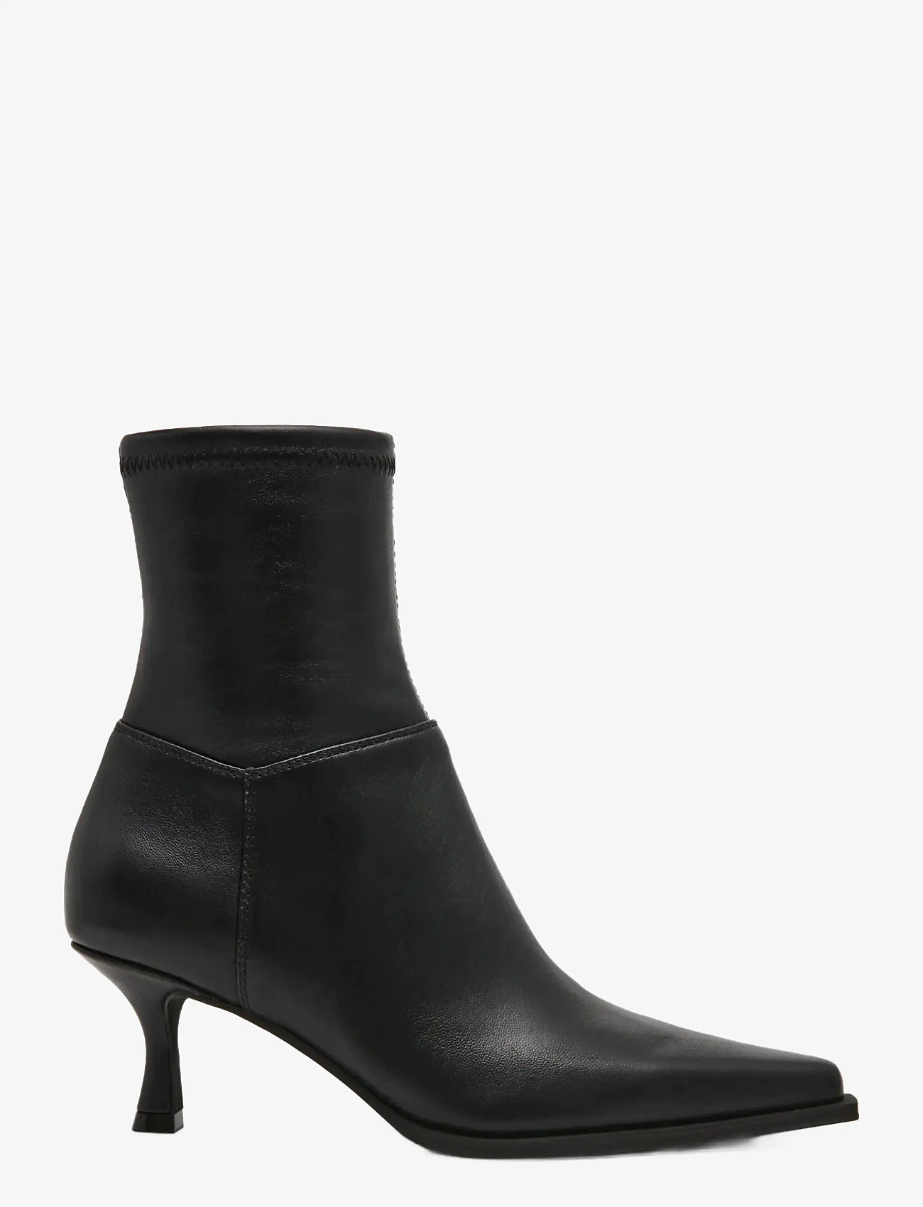 Steve Madden - Stasia2 - kontsaga poolsaapad - black leather - 1