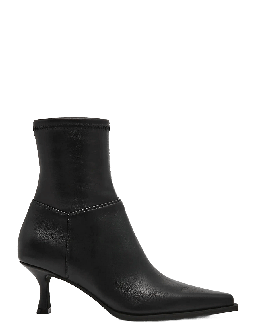 Steve Madden - Stasia2 - kontsaga poolsaapad - black leather - 1