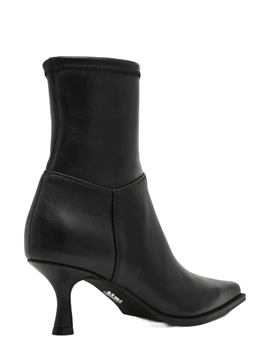 Steve Madden - Stasia2 - kontsaga poolsaapad - black leather - 2