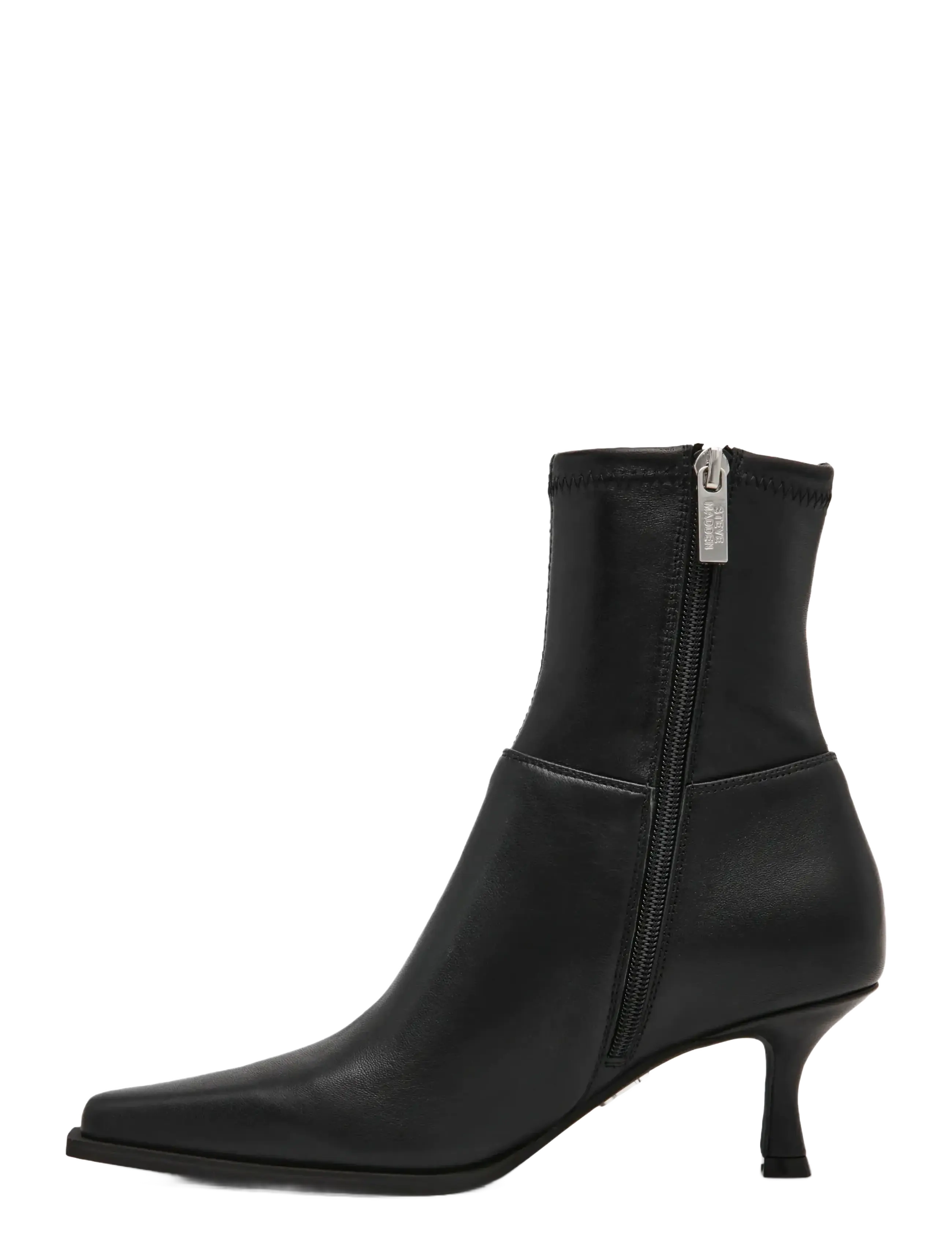 Steve Madden - Stasia2 - enkellaarsjes met hak - black leather - 3