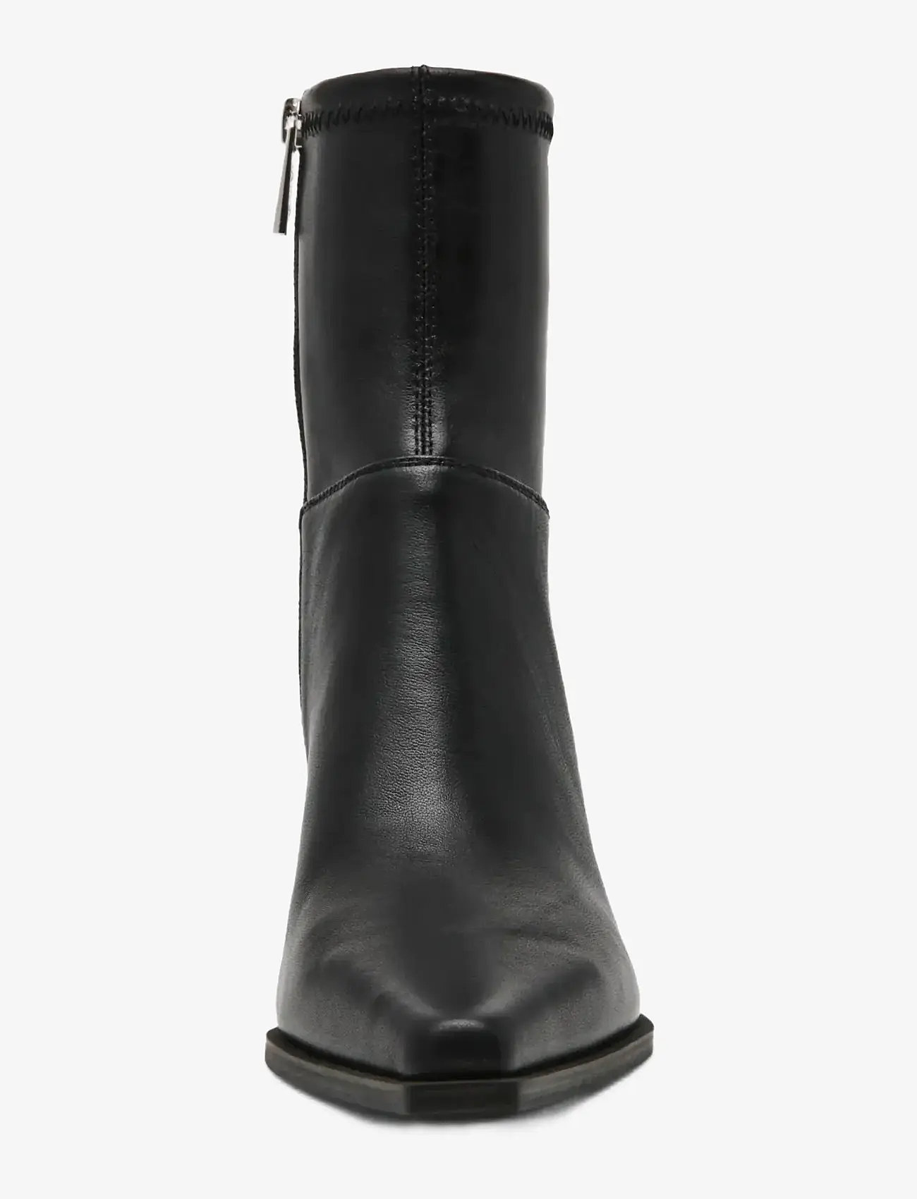 Steve Madden - Stasia2 - kontsaga poolsaapad - black leather - 4