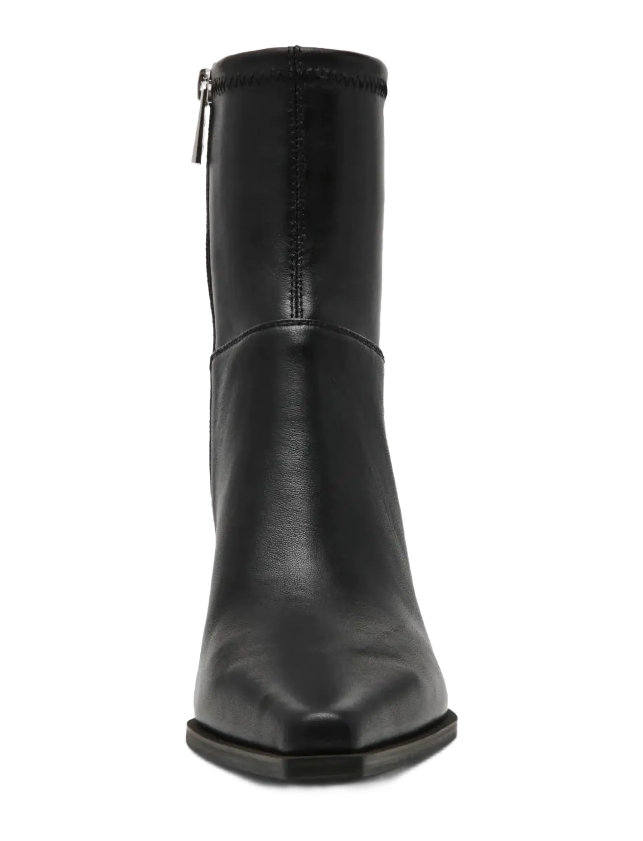 Steve Madden - Stasia2 - enkellaarsjes met hak - black leather - 4