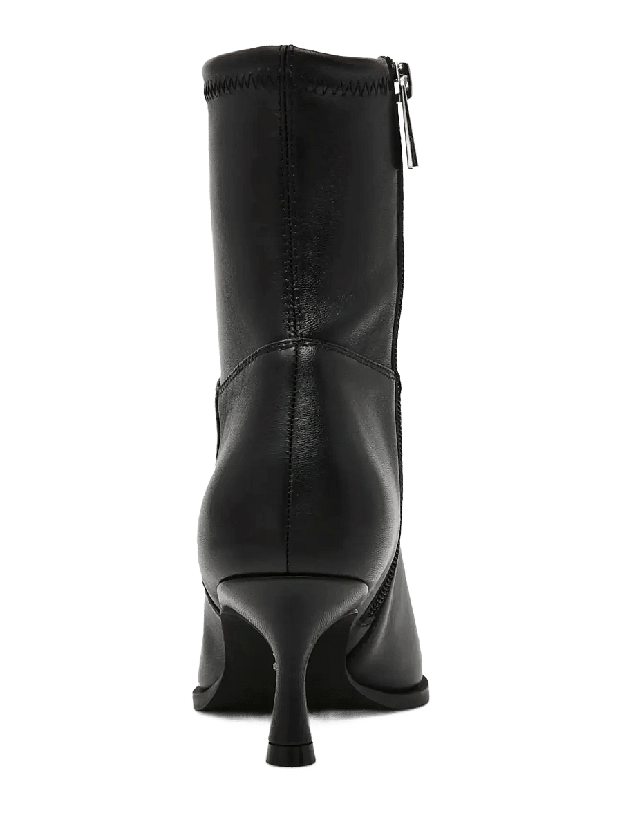 Steve Madden - Stasia2 - kontsaga poolsaapad - black leather - 5