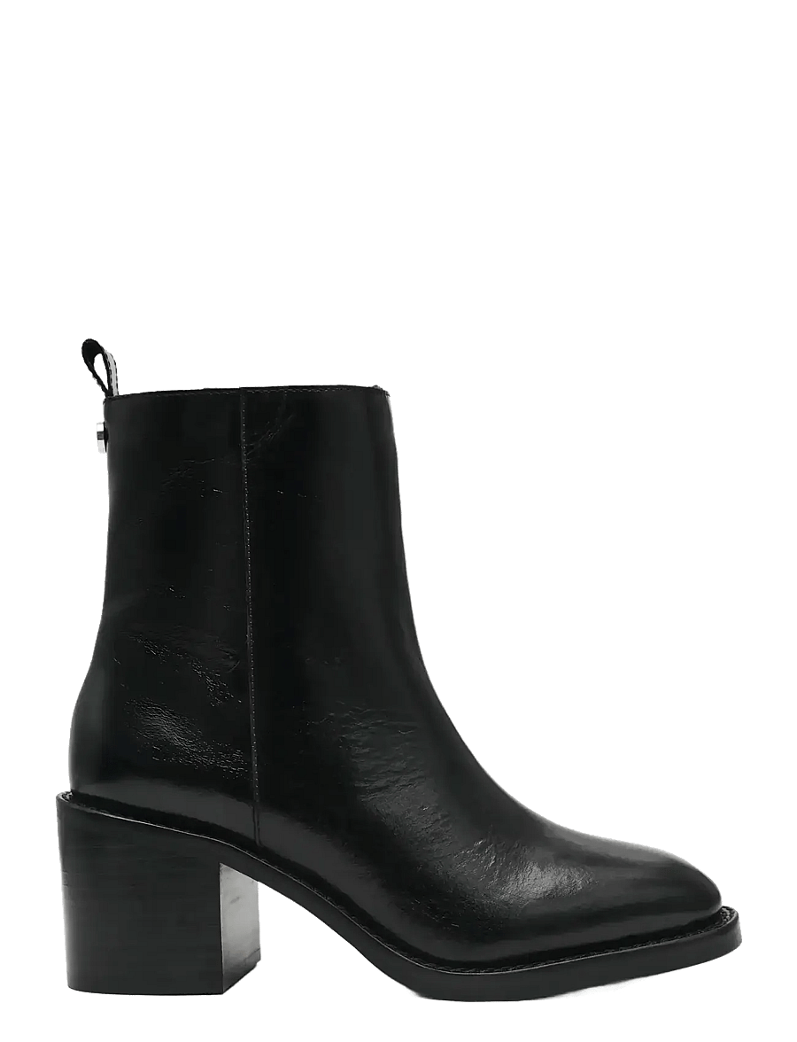 Steve Madden - Slender - kontsaga poolsaapad - black leather - 1
