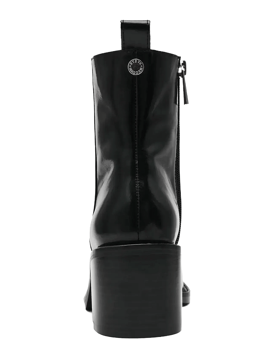 Steve Madden - Slender - kontsaga poolsaapad - black leather - 3