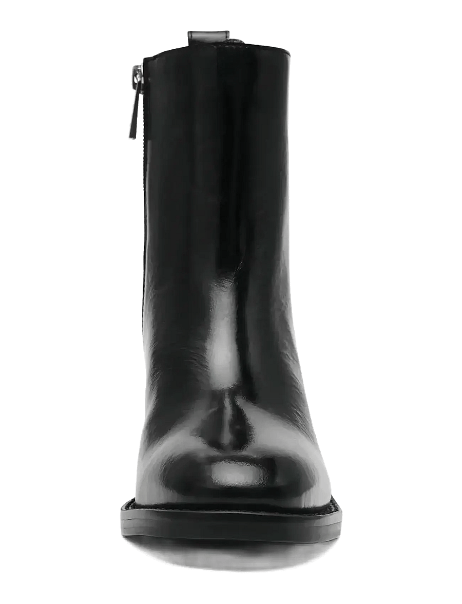 Steve Madden - Slender - kontsaga poolsaapad - black leather - 4