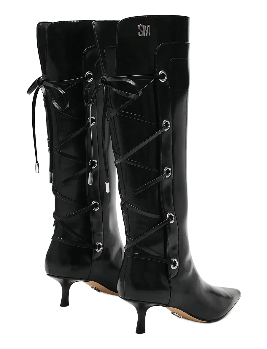 Steve Madden - Ballpark - ilgaauliai batai iki kelių - black - 2