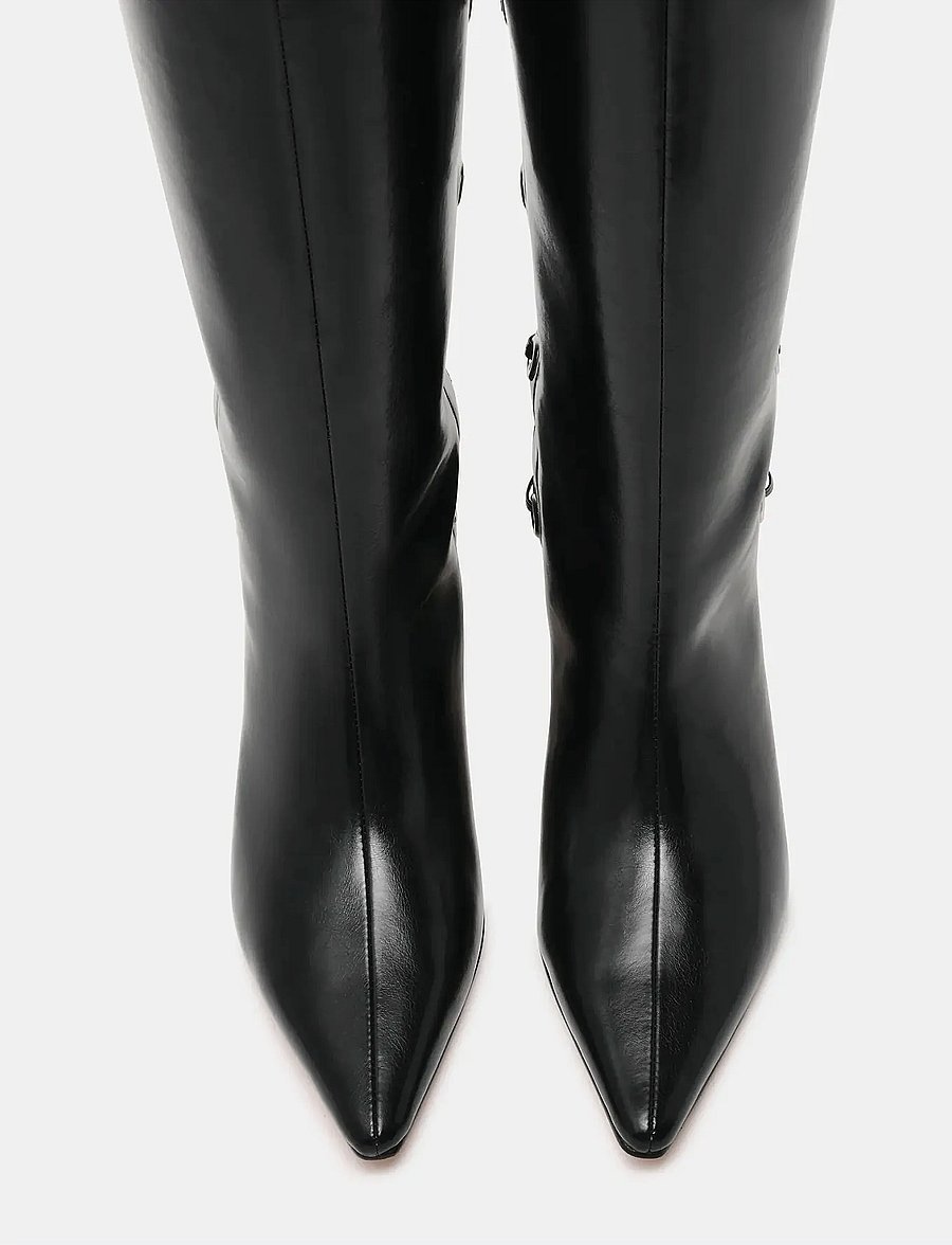 Steve Madden - Ballpark - ilgaauliai batai iki kelių - black - 3