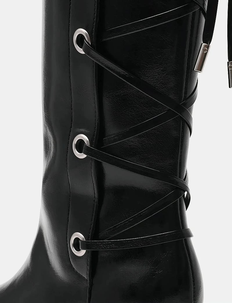 Steve Madden - Ballpark - pika säärega saapad - black - 4