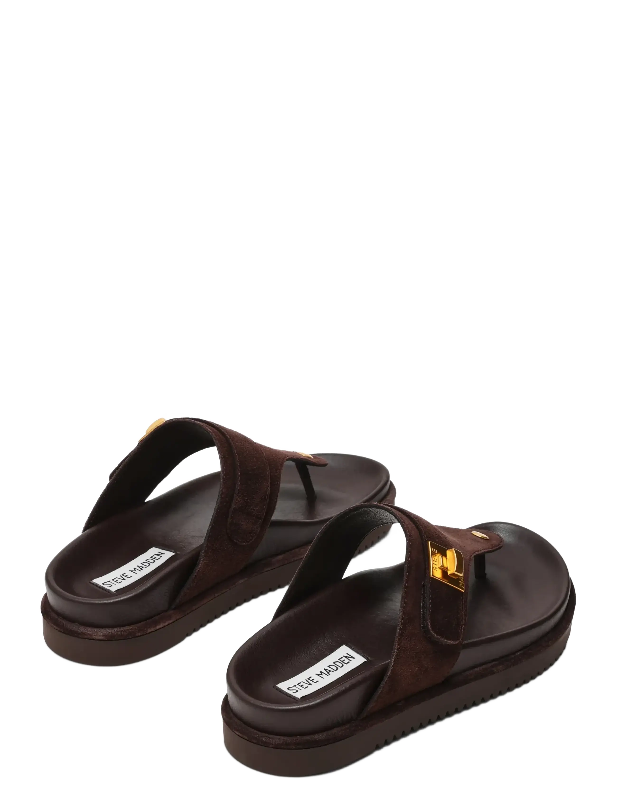Steve Madden - Tuned-IN - flatir sandalar - chocolate brown suede - 2