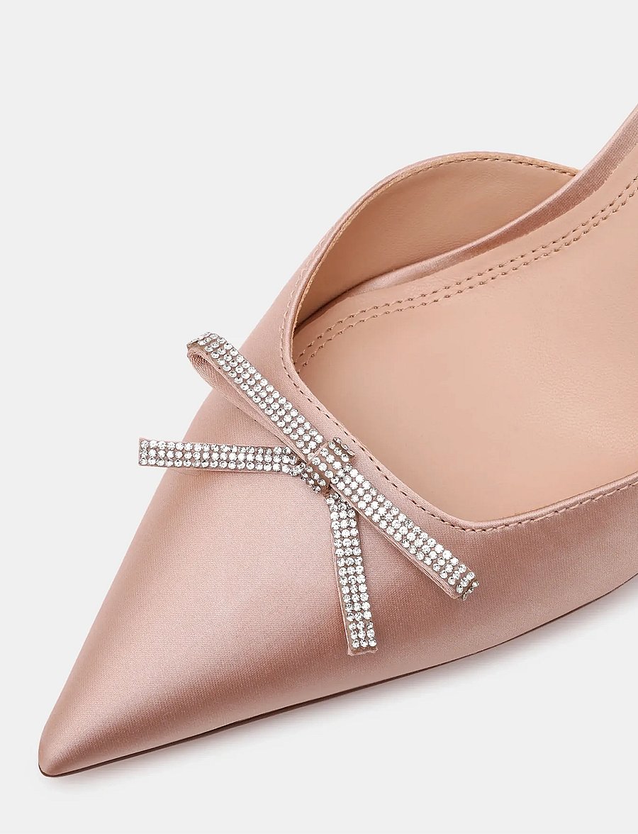 Steve Madden - Ander - escarpins slingbacks - champ satin - 4