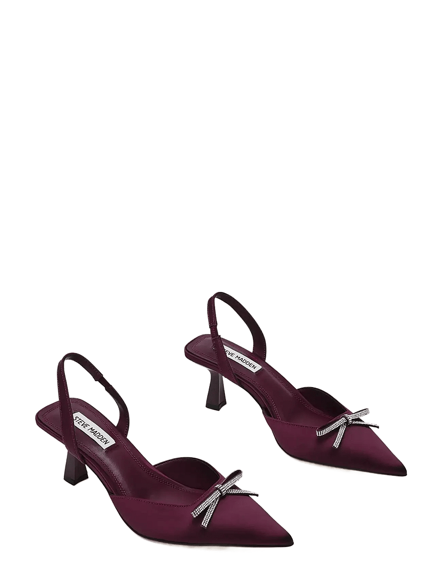 Steve Madden - Ander - kontsaga slingback-kingad - wine satin - 1