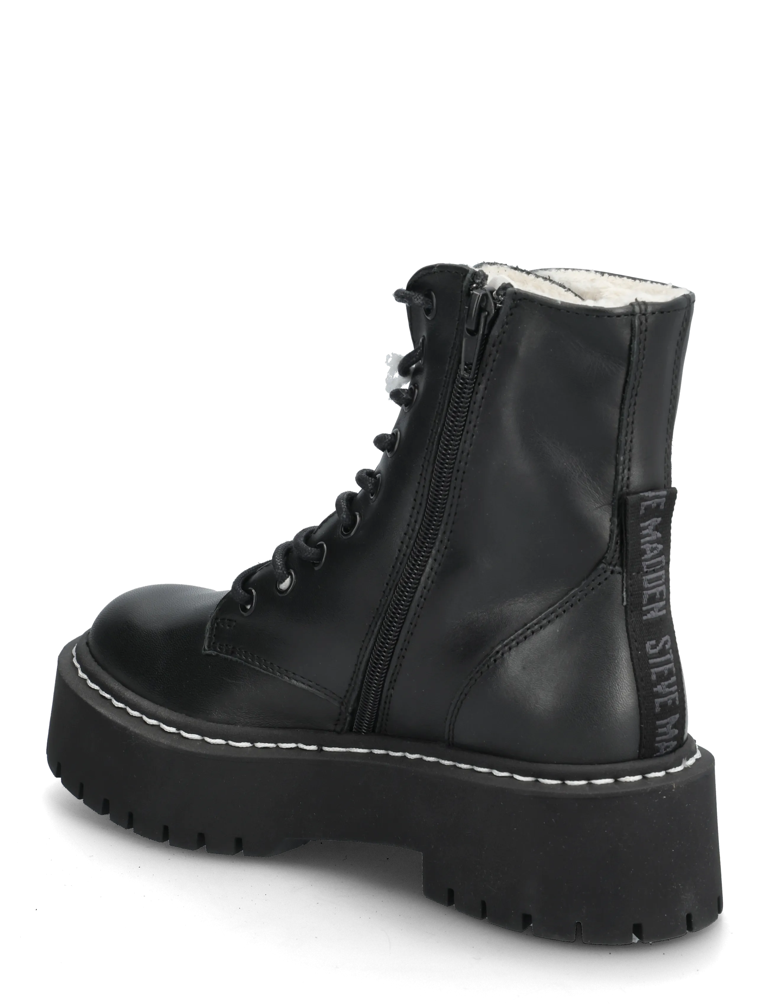 Steve Madden - Skylar-Fl - madalad poolsaapad - black leather - 2