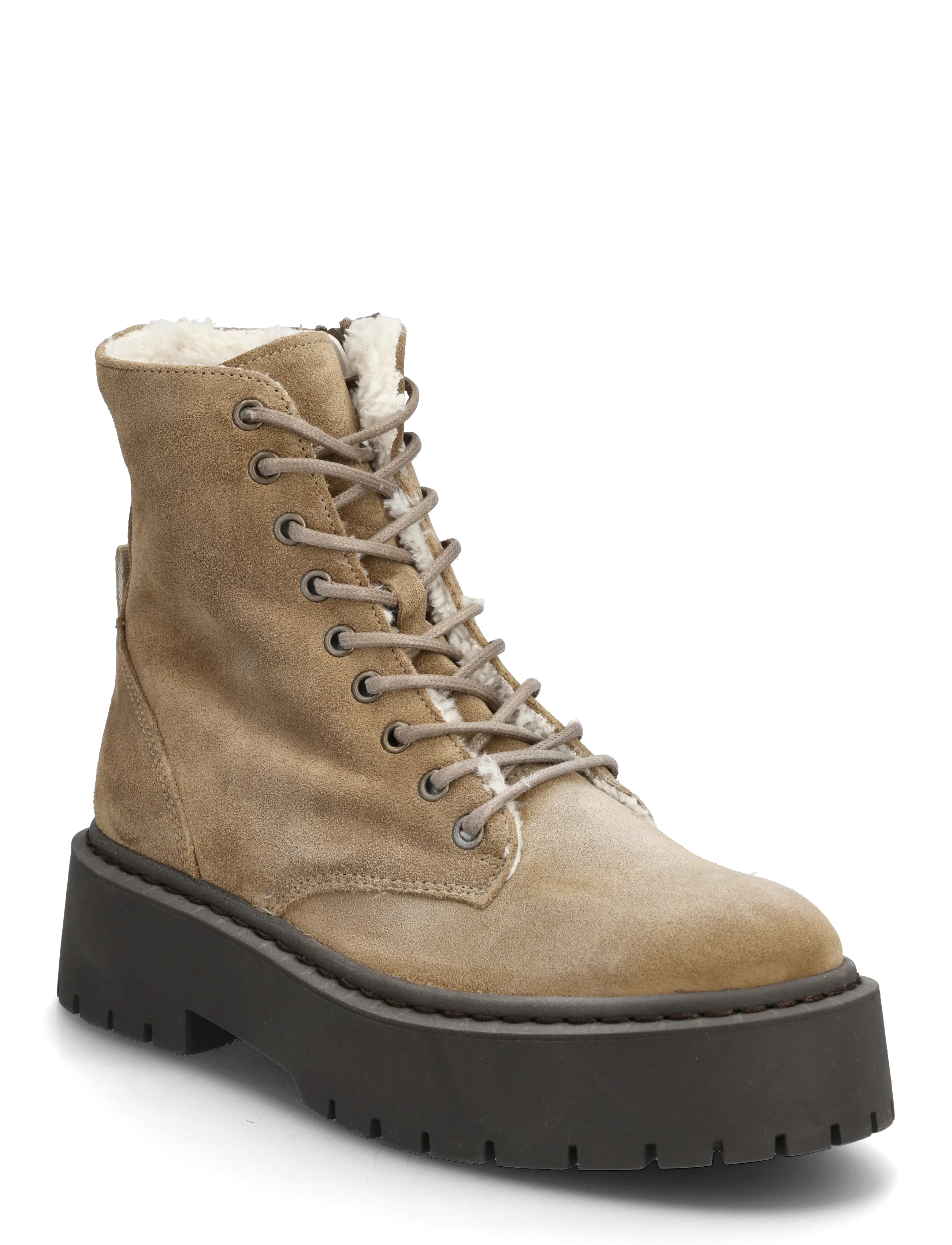 Steve Madden Skylar-Fl, 41, Beige, Ankelstøvler > Ankelstøvler Med Hæl, Dame