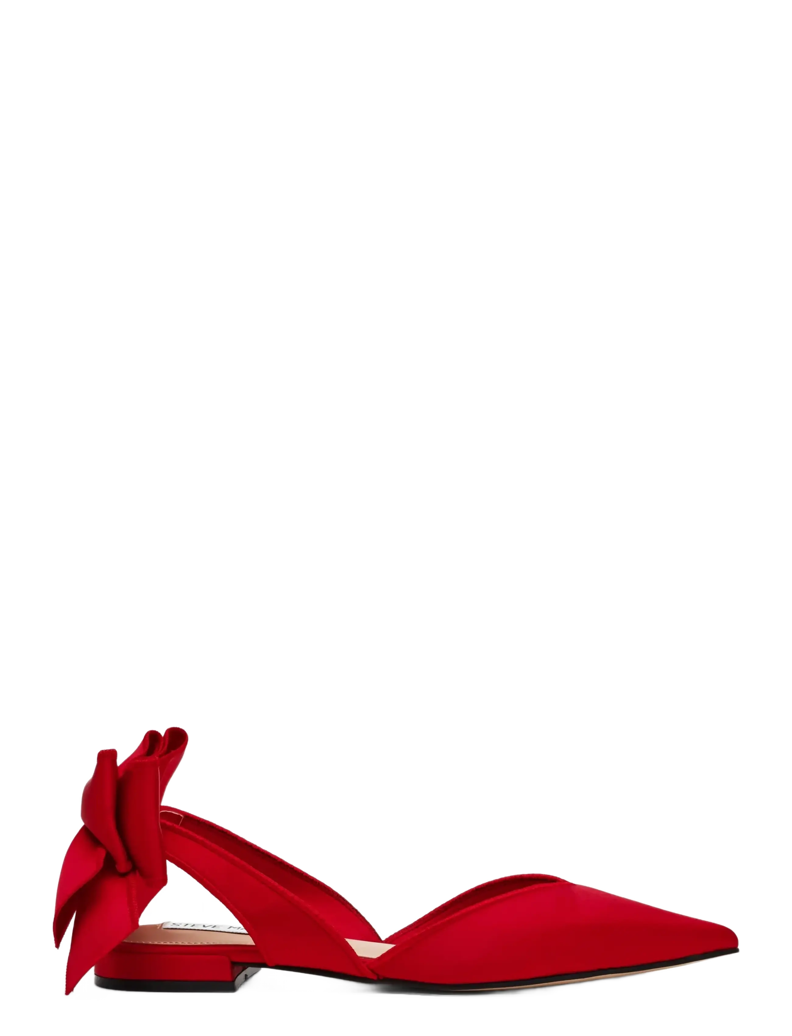 Steve Madden - Synthia - flade slingbacks - red satin - 1