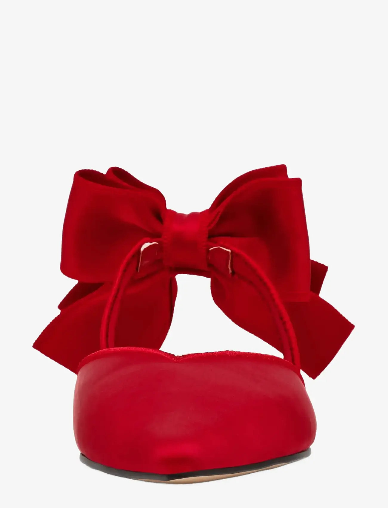 Steve Madden - Synthia - platta slingbacks - red satin - 3