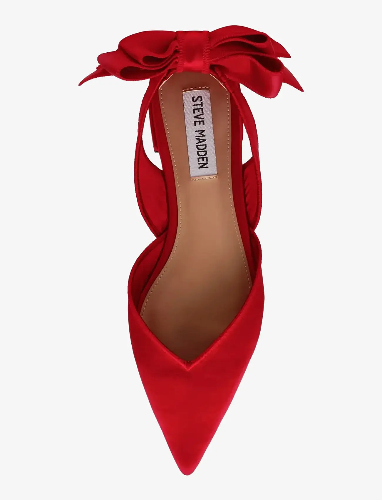 Steve Madden - Synthia - platta slingbacks - red satin - 5