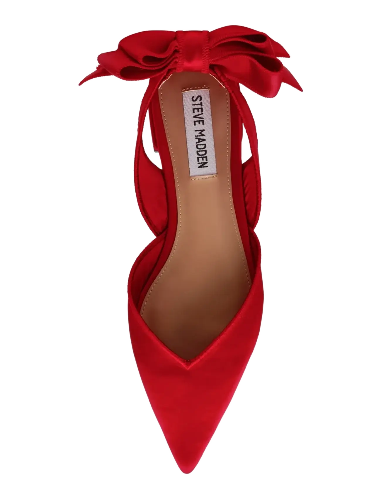 Steve Madden - Synthia - flade slingbacks - red satin - 5