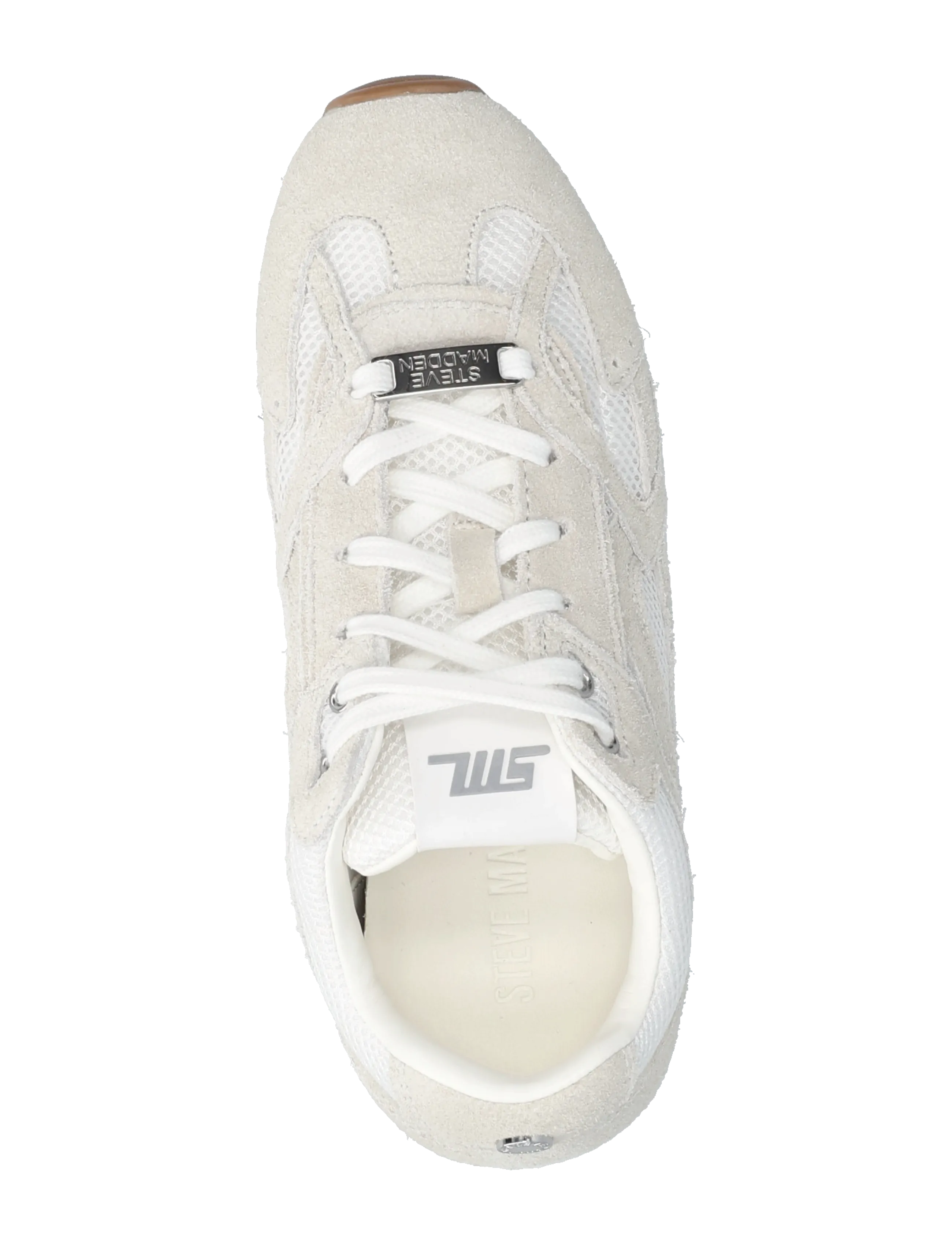 Steve Madden - Asiel - lave sneakers - white suede - 3
