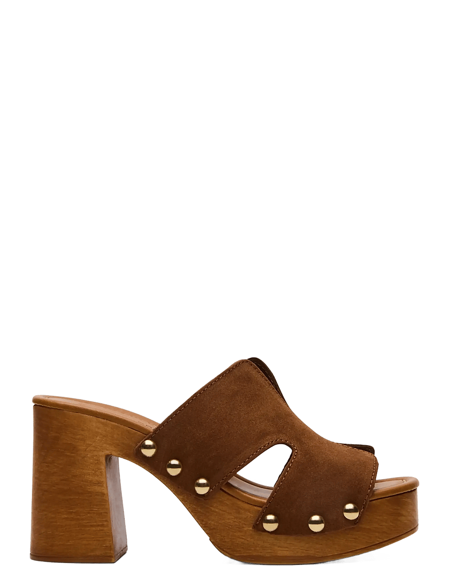 Steve Madden - Sunkissed - pantoletten mit absatz - chestnut suede - 0