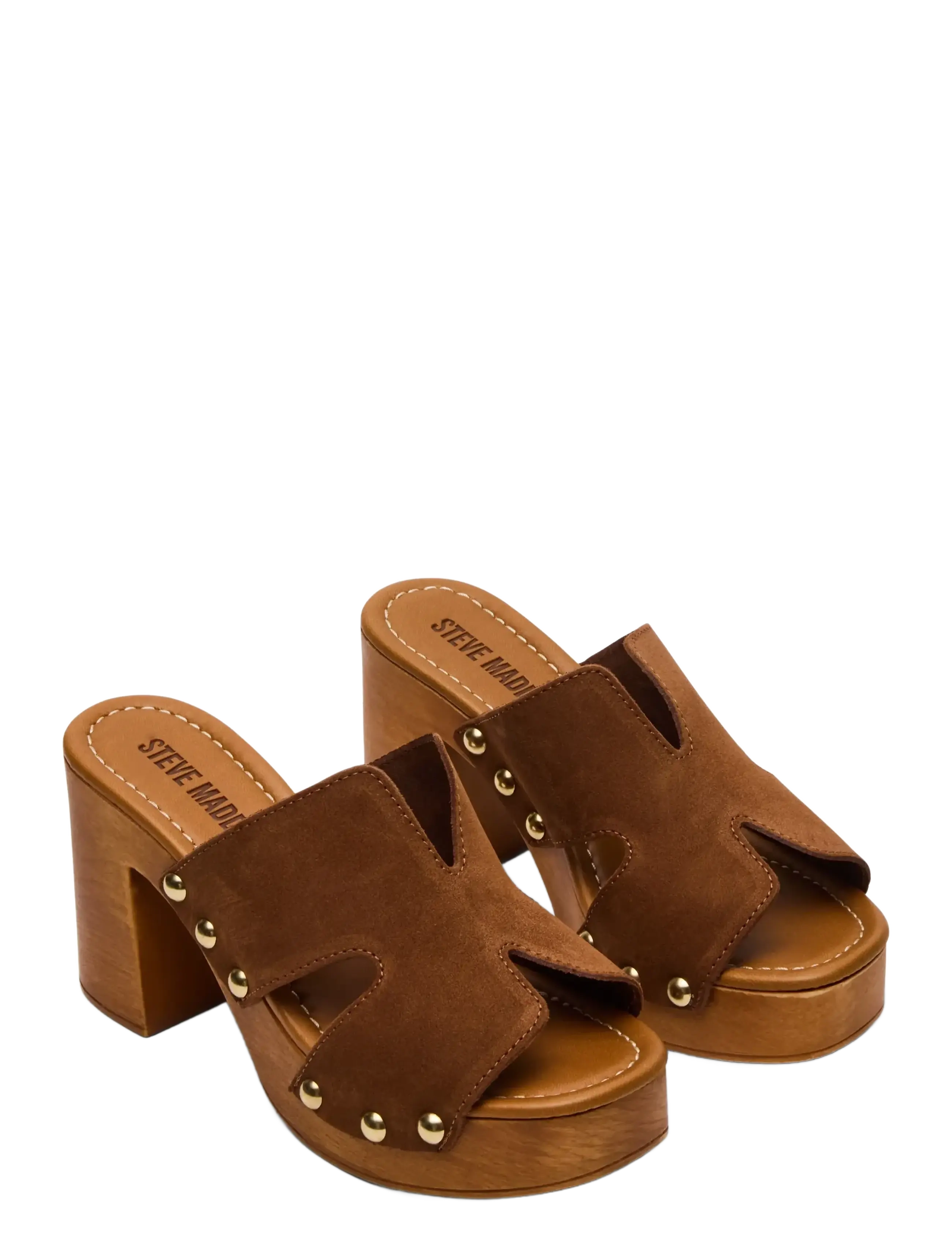 Steve Madden - Sunkissed - korolliset pistokkaat - chestnut suede - 1