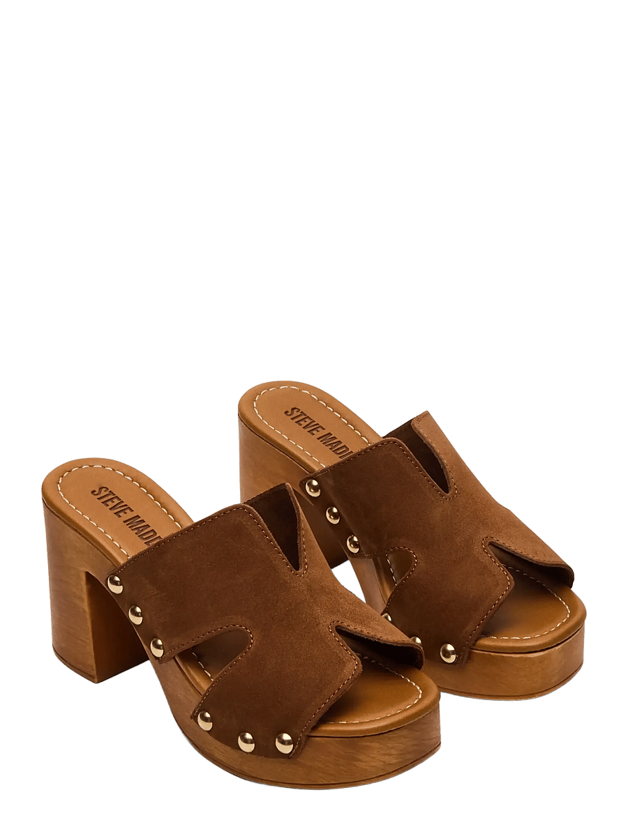 Steve Madden - Sunkissed - pantoletten mit absatz - chestnut suede - 1